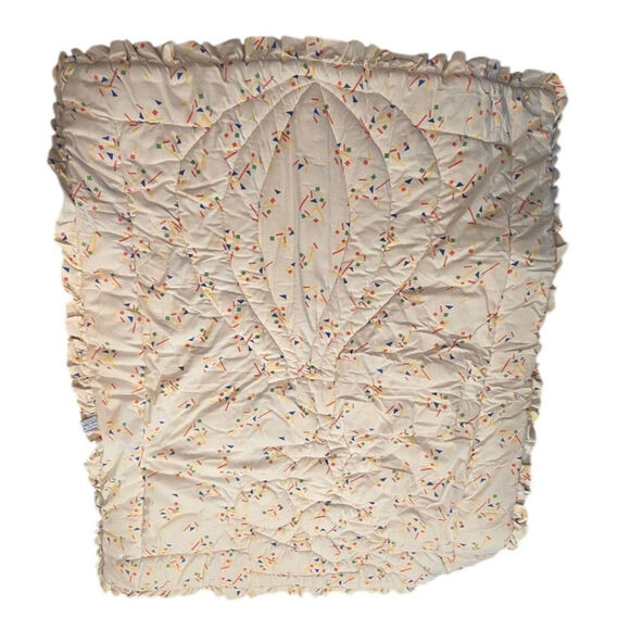 VTG 1980s Glenna Jean Balloon Primary Colors Crib Comforter Blanket 43x36 EUC - Picture 2 of 4